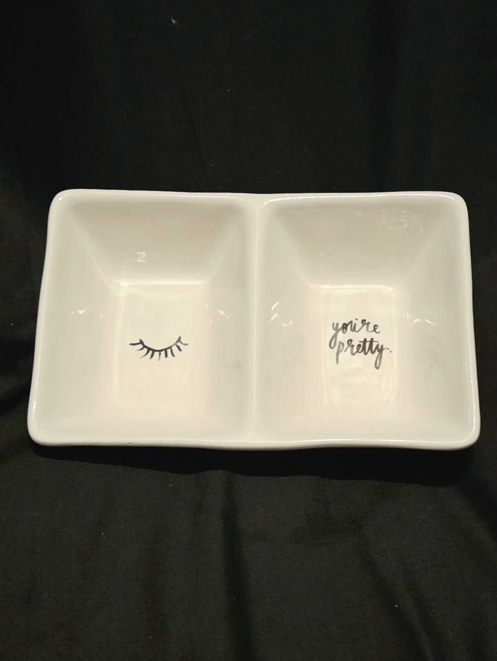 Rae Dunn You're Pretty Trinket Organizer 7.5x5"